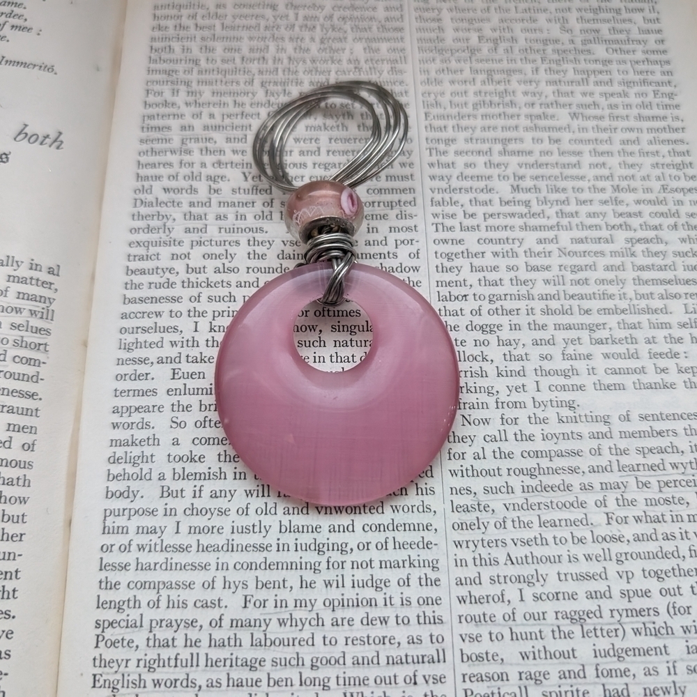 Pink Pendant Keychain - Picture 2 of 6